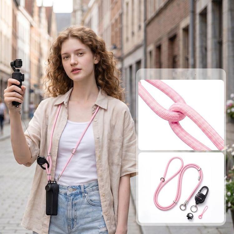 aMagisn Retractable Camera Crossbody Strap Neck Lanyard Cord for DJI Osmo Pocket 4/3, Insta360 Luna Ultra