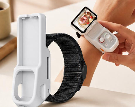 For Insta360 Luna Ultra Detachable Screen Monitor aMagisn Strap Silicone Case Adjustable Wristband Cover