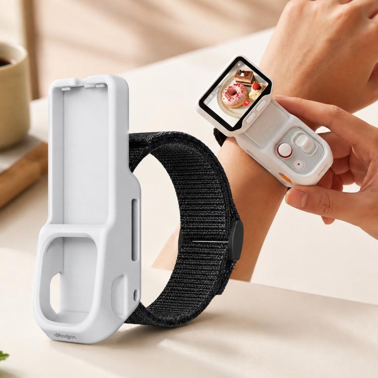 For Insta360 Luna Ultra Detachable Screen Monitor aMagisn Strap Silicone Case Adjustable Wristband Cover