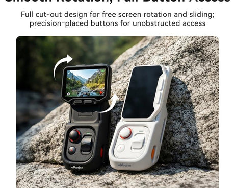 For Insta360 Luna Ultra Detachable Screen Monitor aMagisn Strap Silicone Case Adjustable Wristband Cover