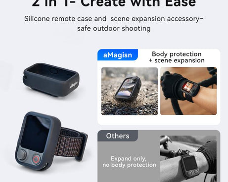For DJI Osmo FrameTap aMagisn Strap Silicone Case Remote Monitor Adjustable Wristband Cover, aMagisn