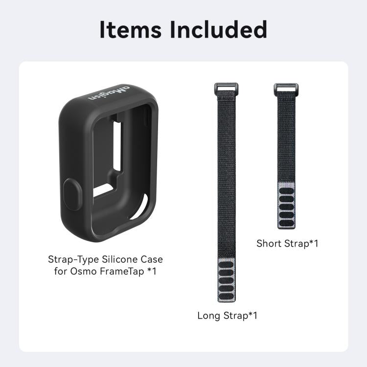 For DJI Osmo FrameTap aMagisn Strap Silicone Case Remote Monitor Adjustable Wristband Cover, aMagisn