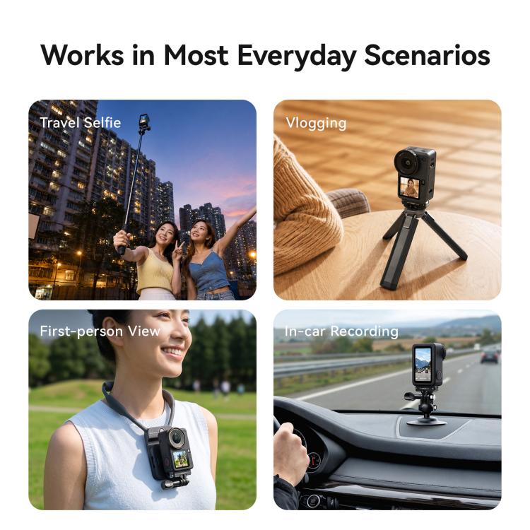 For DJI Osmo Action 6 aMagisn Vertical Shoot Battery Cover Magnetic Quick Release Metal Battery Door