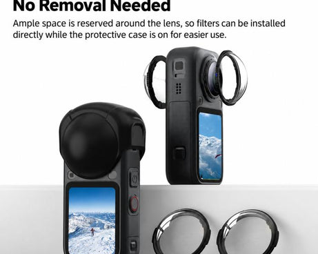 For Insta360 X6 Flymile Action Camera Dustproof Silicone Lens Cover
