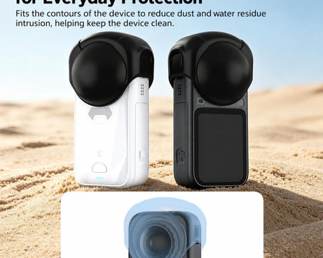 For Insta360 X6 Flymile Action Camera Dustproof Silicone Lens Cover