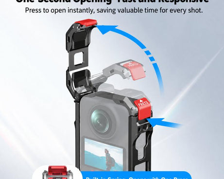 For DJI Osmo 360 II Flymile Quick-Release Extended Protective Cage Lens Cap