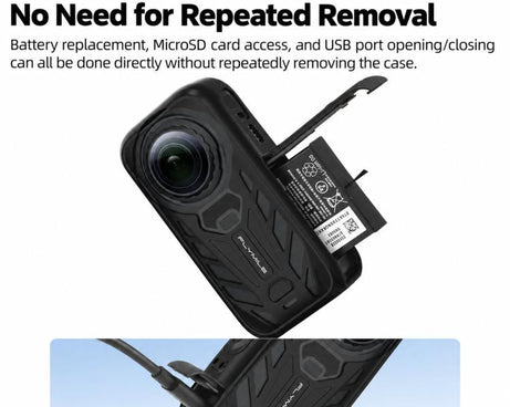 For Insta360 X6 Flymile Silicone Protective Case And Lens Cover