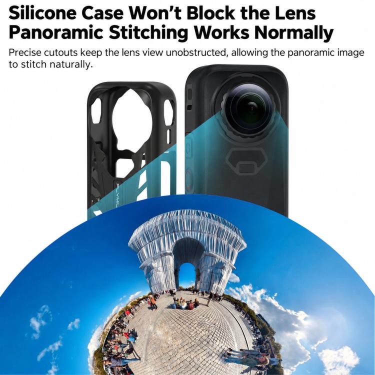 For Insta360 X6 Flymile Silicone Protective Case And Lens Cover