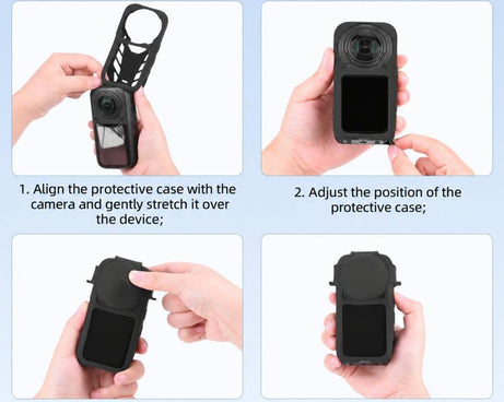 For Insta360 X6 Flymile Silicone Protective Case And Lens Cover