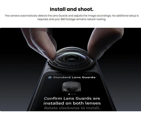 2 PCS For Insta360 X6 Original Lens Guards, Standard, Premium