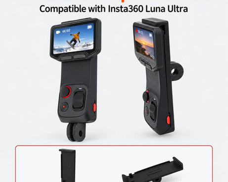For Insta360 Luna Pro / Ultra Quick Release Screen Module Mount Adapter Bracket, Center Mount, End Mount