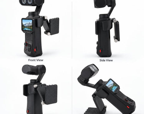 For Insta360 Luna Pro / Ultra Wrap-around Magnetic Mount Holder Adjustable Angle Foldable Hands Free Bracket, Wrap-around