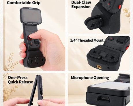 For Insta360 Luna Pro/Ultra Screen Module Quick Release Handle Extension Mount, Handle