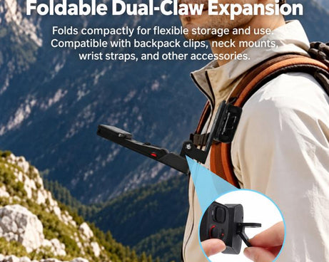 For Insta360 Luna Pro/Ultra Screen Module Quick Release Handle Extension Mount, Handle