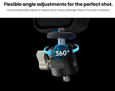 For Insta360 X6 / X5 / Ace Pro 2 / GO Ultra Original 1/4 Inch In-Car Mount Adapter, 1/4 Inch In-Car Mount Adapter