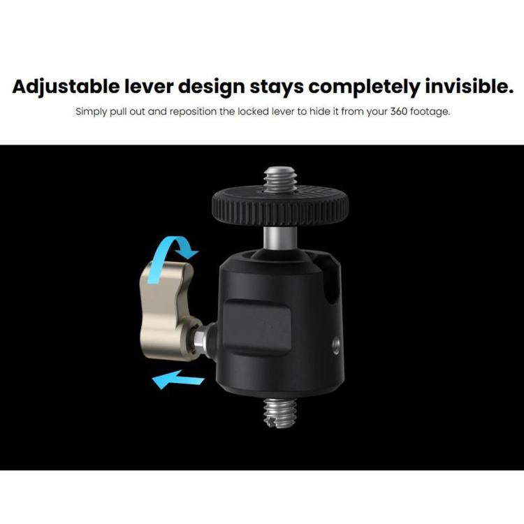 For Insta360 X6 / X5 / Ace Pro 2 / GO Ultra Original 1/4 Inch In-Car Mount Adapter, 1/4 Inch In-Car Mount Adapter
