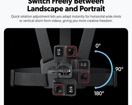 For Insta360 X6 / X5 / Ace Pro 2 / GO Ultra Original Chest Mount 2.0, Chest Mount 2.0
