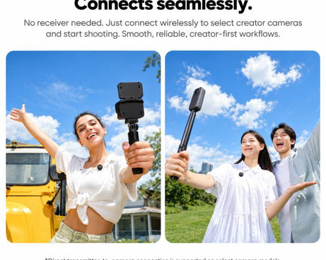 For Insta360 X6 / Luna Ultra / X4 Air / GO Ultra Original 2 In 1 Mic Air, Transmitter + Receiver, Mic Air