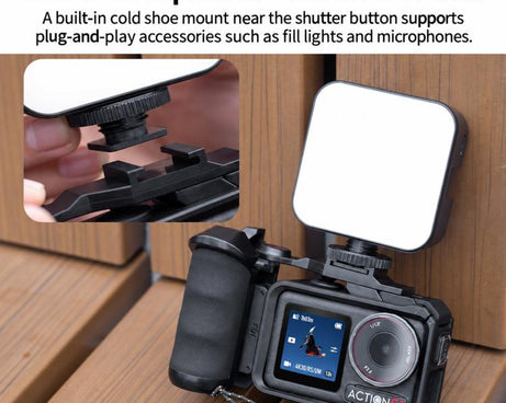For DJI Osmo Action 5 Pro / 4 / 3 Street Photography Grip Frame Kit, Standard