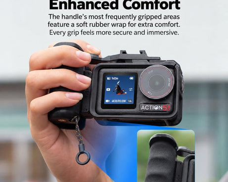 For DJI Osmo Action 5 Pro / 4 / 3 Street Photography Grip Frame Kit, Standard