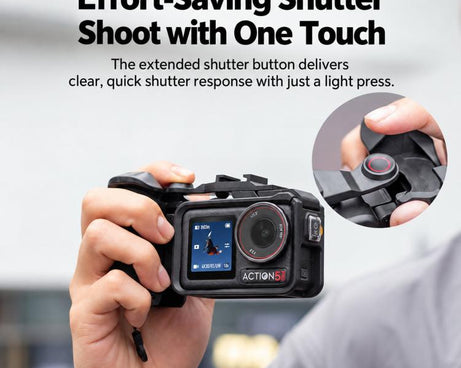 For DJI Osmo Action 5 Pro / 4 / 3 Street Photography Grip Frame Kit, Standard
