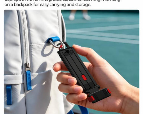 Flymile Magnetic Quick-Release Tripod & Rotating Carabiner Mount, For DJI Osmo Action 3 / 4 / 5 Pro, For DJI Osmo Action 6 / Nano / 360 II