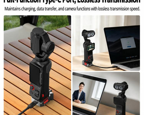 For Insta360 Luna Pro BRDRC Adapter/Expansion Quick-Release Charging Base