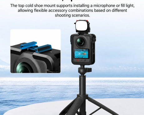 For DJI Osmo 360 / II Flymile Protective Cage Lens Cap Expansion Shell, For DJI Osmo 360 / II