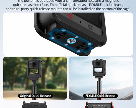 For DJI Osmo 360 / II Flymile Protective Cage Lens Cap Expansion Shell, For DJI Osmo 360 / II