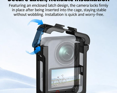 For DJI Osmo 360 / II Flymile Protective Cage Lens Cap Expansion Shell, For DJI Osmo 360 / II
