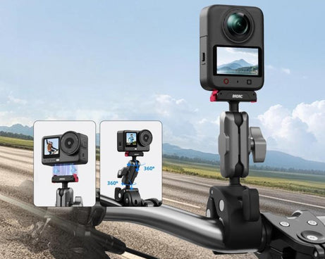 BRDRC Quick-Release Bicycle Mount, For DJI Osmo Action 6 / 4 / 5 Pro, For DJI Osmo 360 II / Nano