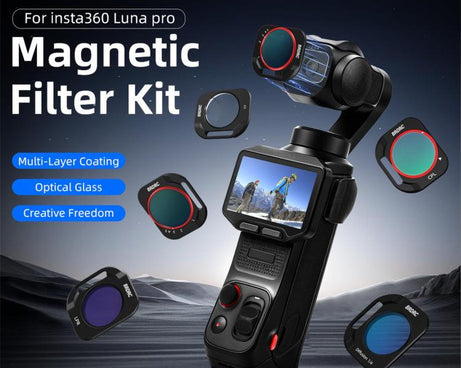 For Insta360 Luna Pro BRDRC Lens Protective Filter Accessory, UV, CPL + Black Mist + Adjustable VND Filter, CPL + Black Mist + Light Pollution Reduction + Adjustable VND Filter