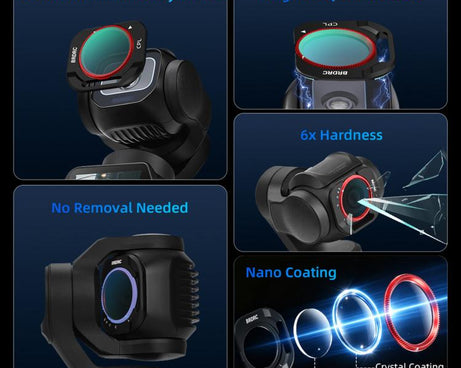 For Insta360 Luna Pro BRDRC Lens Protective Filter Accessory, UV, CPL + Black Mist + Adjustable VND Filter, CPL + Black Mist + Light Pollution Reduction + Adjustable VND Filter