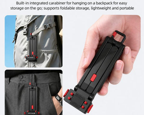 Flymile Rotating Magnetic Quick-Release Carabiner Tripod, For Insta360 Ace / Ace Pro 2 / X6 / X5 / X4 Air
