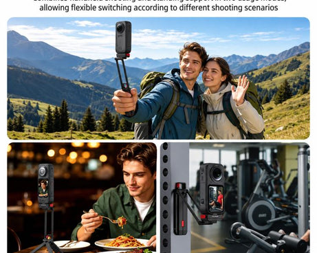 Flymile Rotating Magnetic Quick-Release Carabiner Tripod, For Insta360 Ace / Ace Pro 2 / X6 / X5 / X4 Air