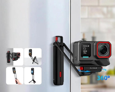 Flymile Rotating Magnetic Quick-Release Carabiner Tripod, For Insta360 Ace / Ace Pro 2 / X6 / X5 / X4 Air