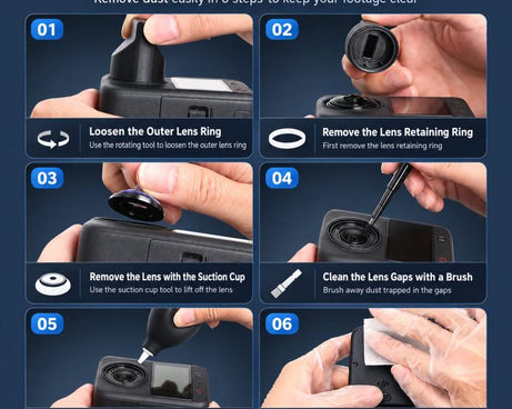 For DJI Osmo 360 II Replacement Lens Kit, 1 Lens, 2 Lens