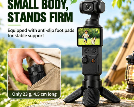 For DJI Osmo Pocket 3 / 4 / Insta360 Luna Ultra Mini Quick Release Tripod, Tripod, Tripod + Adapter + Force-securing Screw