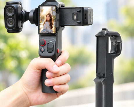 For Insta360 Luna Pro / Luna Ultra Vertical Shooting Handheld Grip Horizontal Body Mount Handle