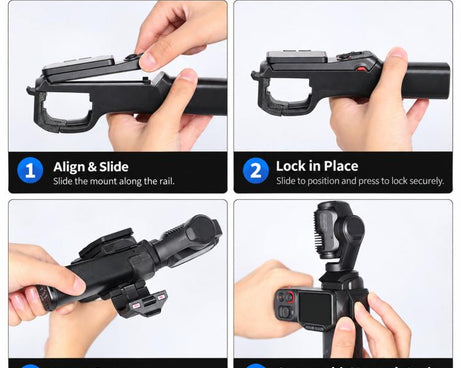For Insta360 Luna Pro / Luna Ultra Vertical Shooting Handheld Grip Horizontal Body Mount Handle