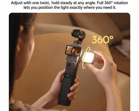 LKTOP Magnetic Fill Light For DJI Osmo Pocket 4 / 3 with 3 Color Modes 3000K-7000K, LKTOP