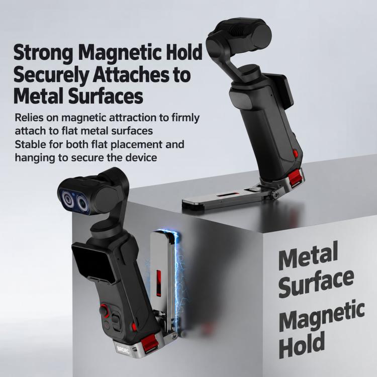 For Insta360 Luna Ultra BRDRC Metal Magnetic Quick-Release Tripod Mount