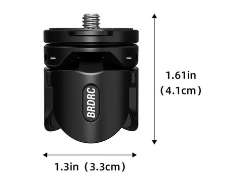 For DJI Osmo Pocket 4P / Insta360 X6 BRDRC Magnetic Foldable Tripod