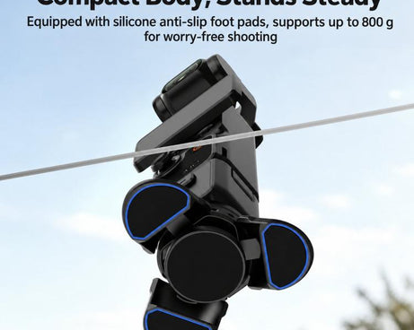 For DJI Osmo Pocket 4P / Insta360 X6 BRDRC Magnetic Foldable Tripod