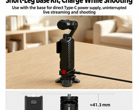 For DJI Osmo Pocket 4P / Insta360 X6 BRDRC Magnetic Foldable Tripod