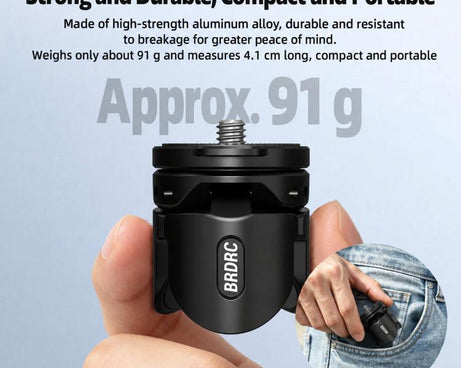 For DJI Osmo Pocket 4P / Insta360 X6 BRDRC Magnetic Foldable Tripod