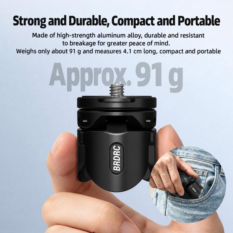 For DJI Osmo Pocket 4P / Insta360 X6 BRDRC Magnetic Foldable Tripod