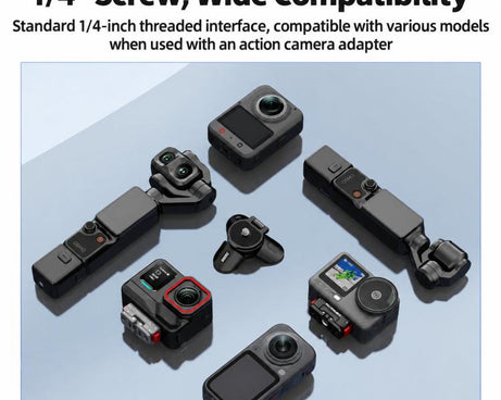 For DJI Osmo Pocket 4P / Insta360 X6 BRDRC Magnetic Foldable Tripod