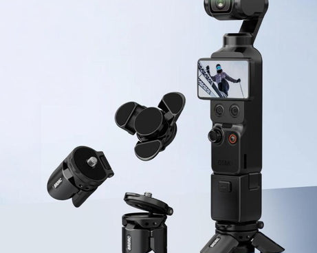 For DJI Osmo Pocket 4P / Insta360 X6 BRDRC Magnetic Foldable Tripod
