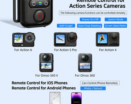 Flymile 50M Smart Bluetooth Controller For DJI, Insta360, and Other Smart Phones